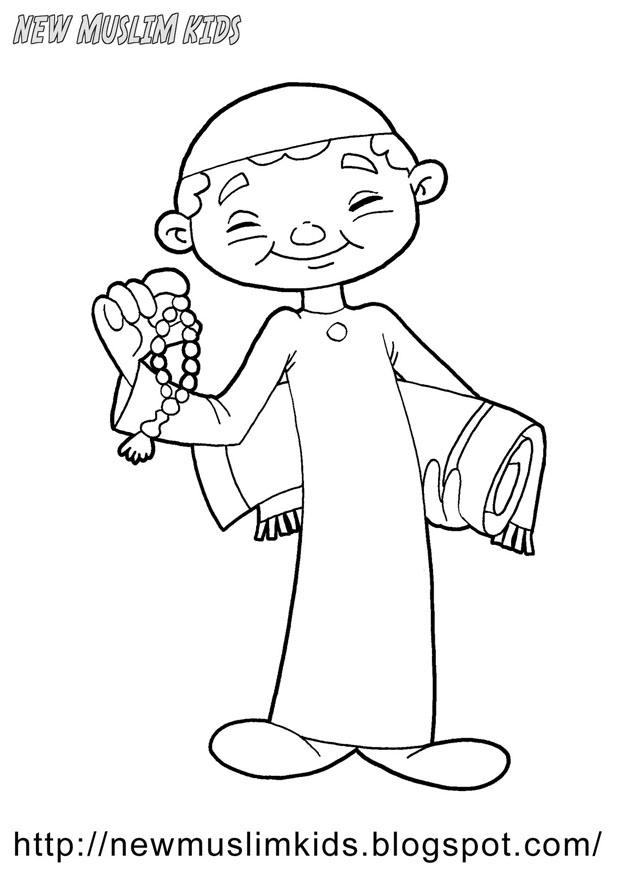muslimsk pojke Målarbild muslimsk pojke