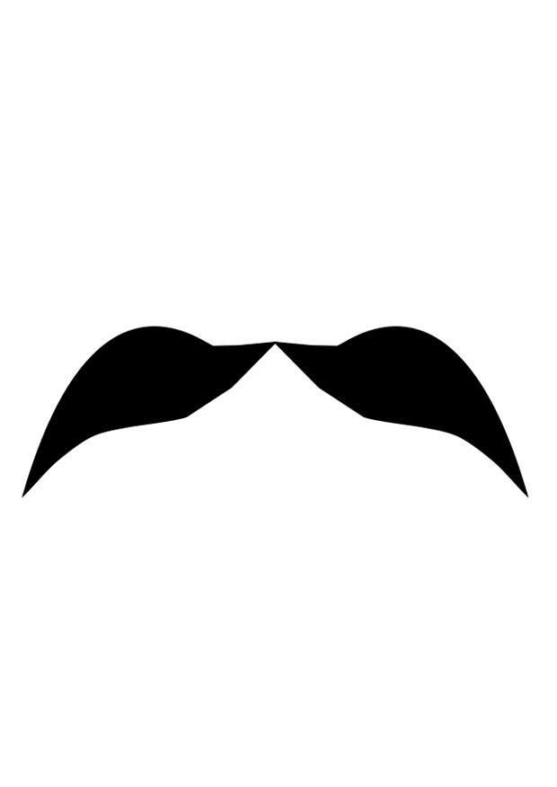 Målarbild mustasch