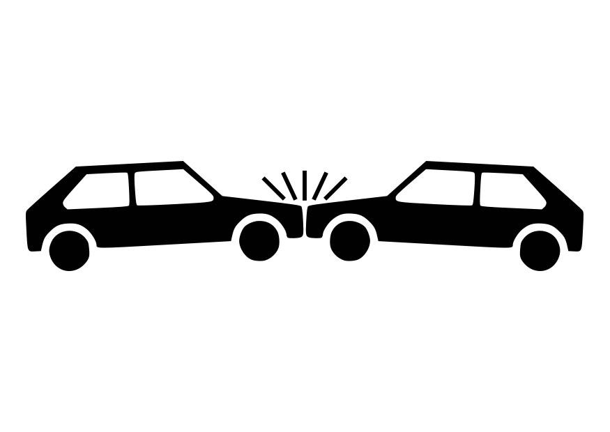 Målarbild bilolycka