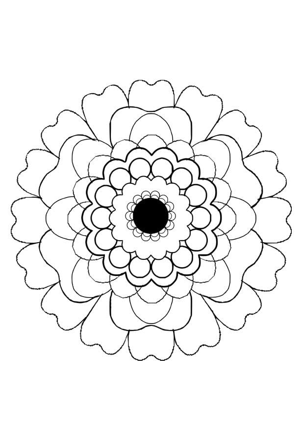 Målarbild blomma