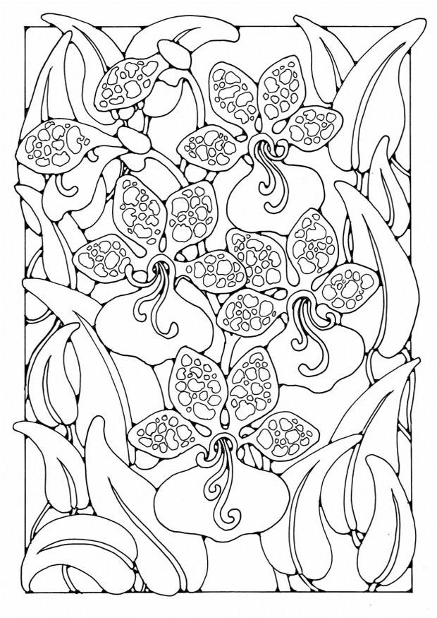 Målarbild blommor