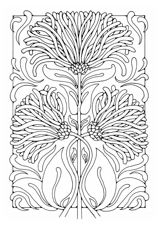 Målarbild blommor