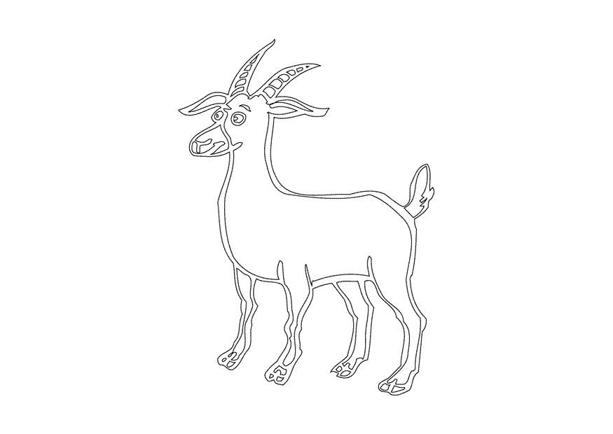 Målarbild bock