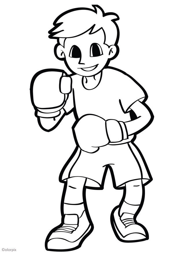 Målarbild boxning