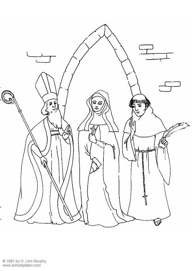 Målarbild de klerikala