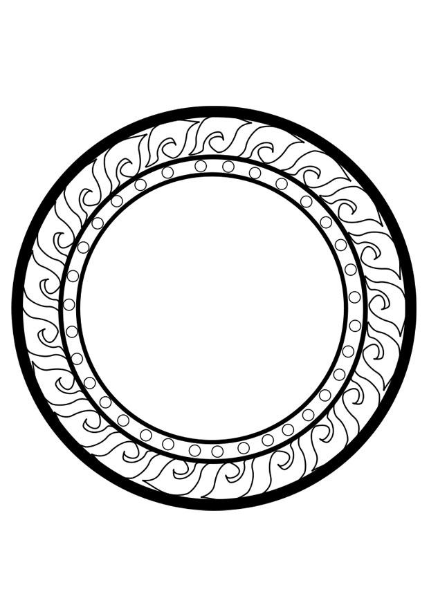 Målarbild dharmahjul