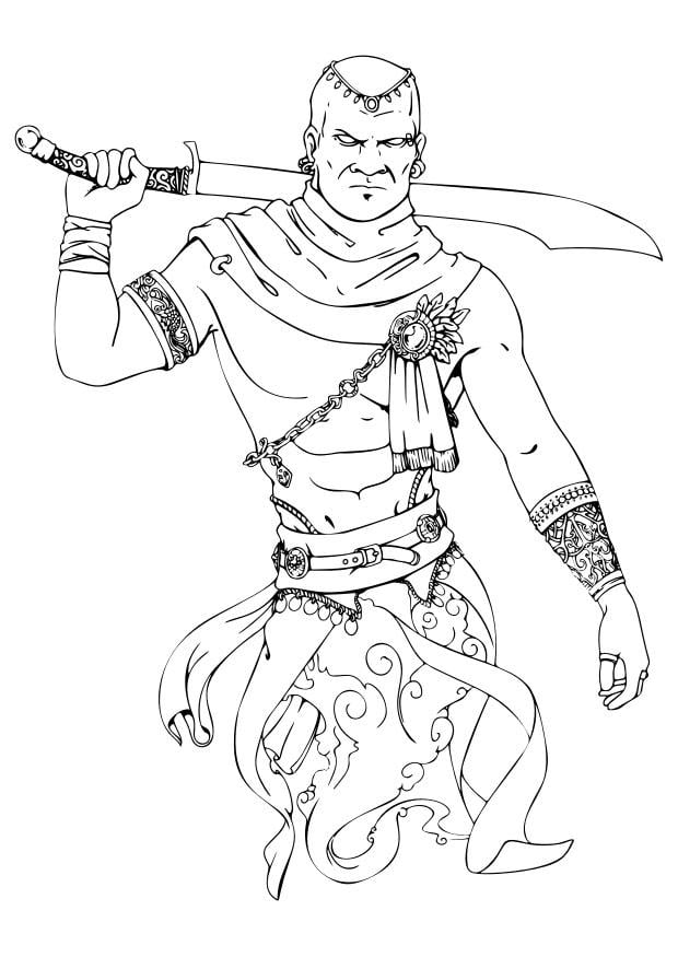 Målarbild djinn