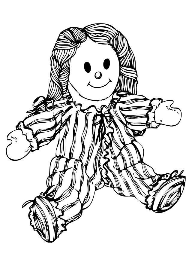 Målarbild docka