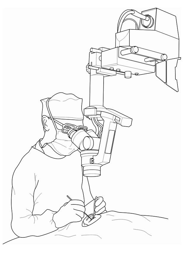 Målarbild doktor - kirurgi