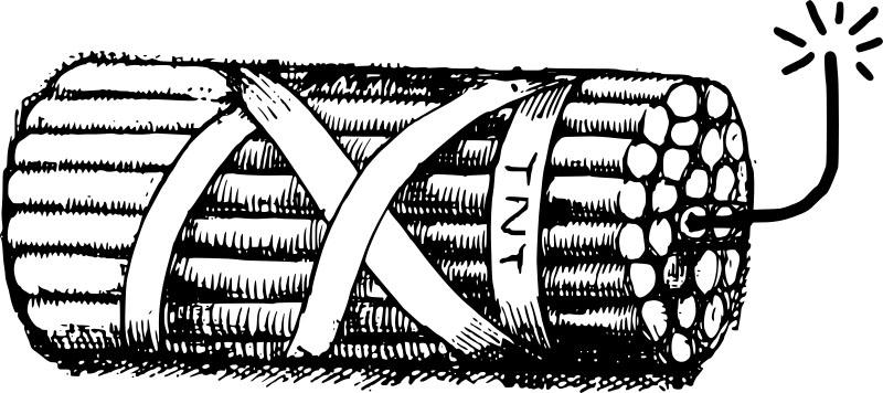 Målarbild dynamit