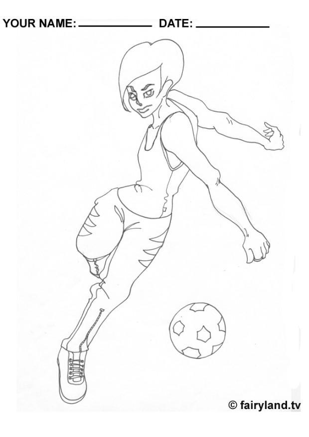 Målarbild fotboll