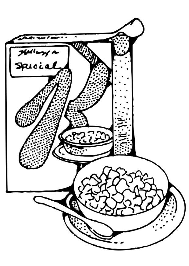 Målarbild frukostflingor