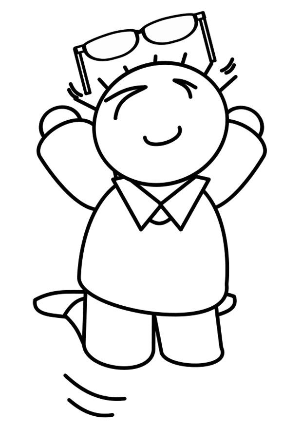 Målarbild glad
