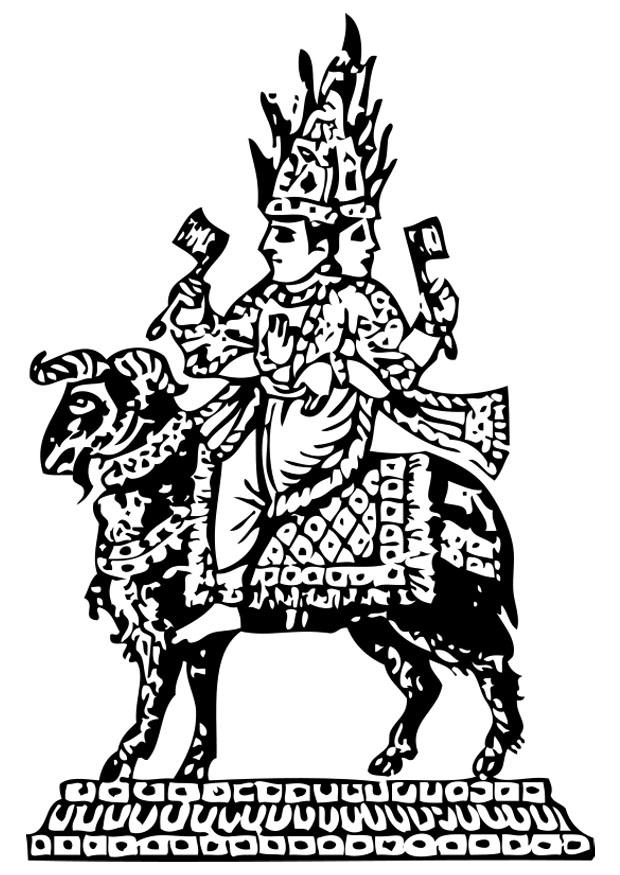 Målarbild gudar