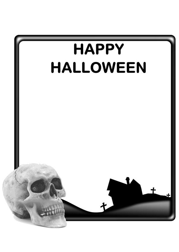 Målarbild happy halloween