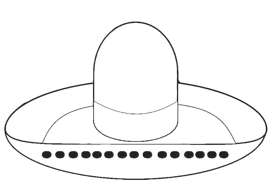 Målarbild hatt - sombrero