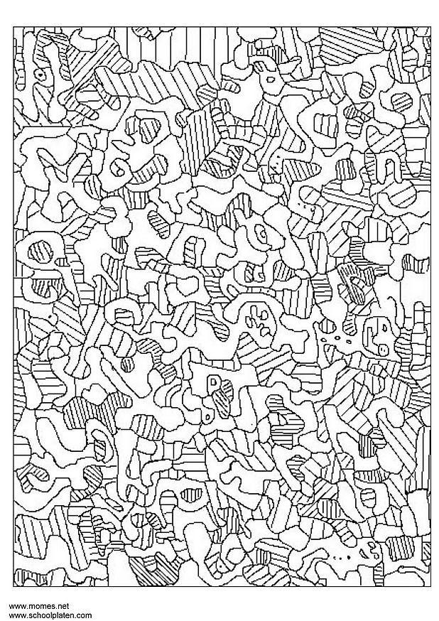 Målarbild jean dubuffet