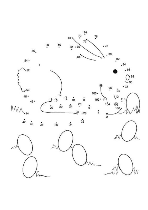 Målarbild kanin - rA¤kna 2 och 2