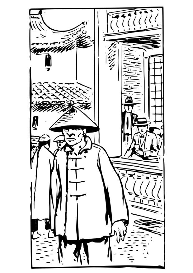 Målarbild kines