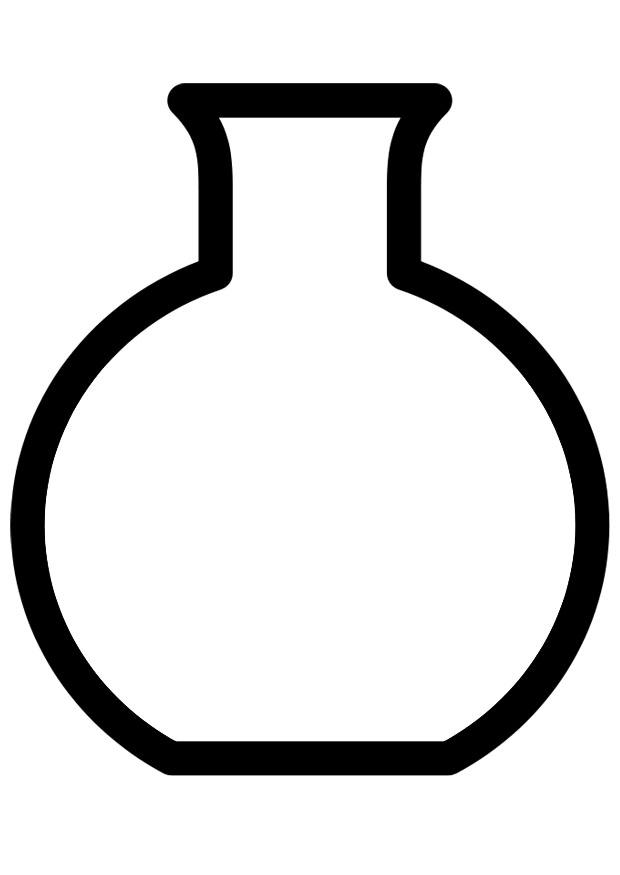 Målarbild laboratoriekolv