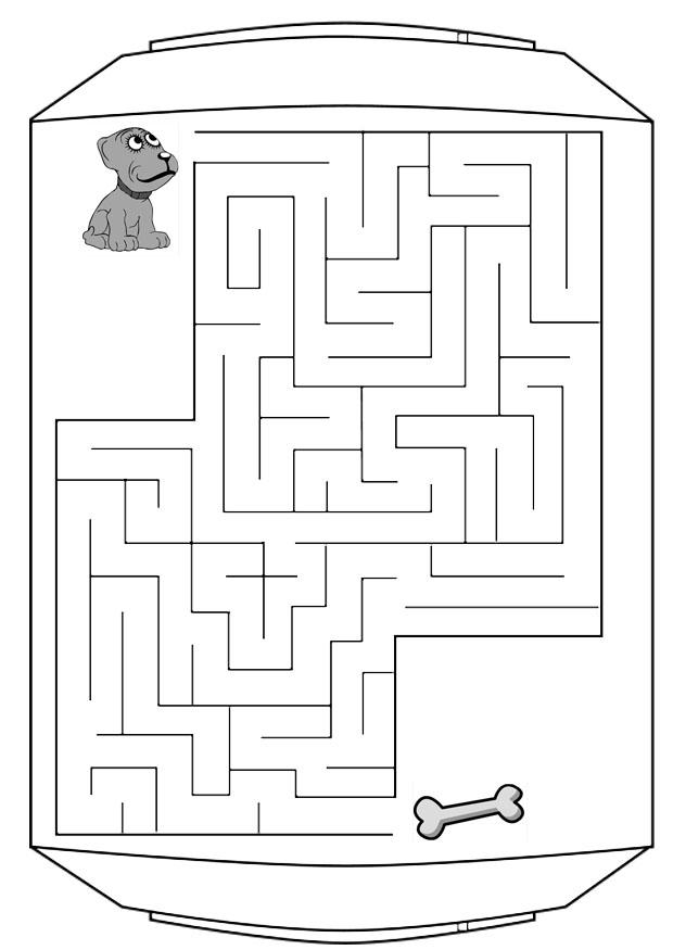 Målarbild labyrint