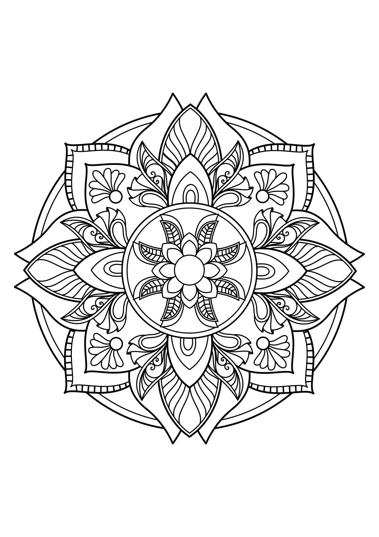 Målarbild mandala