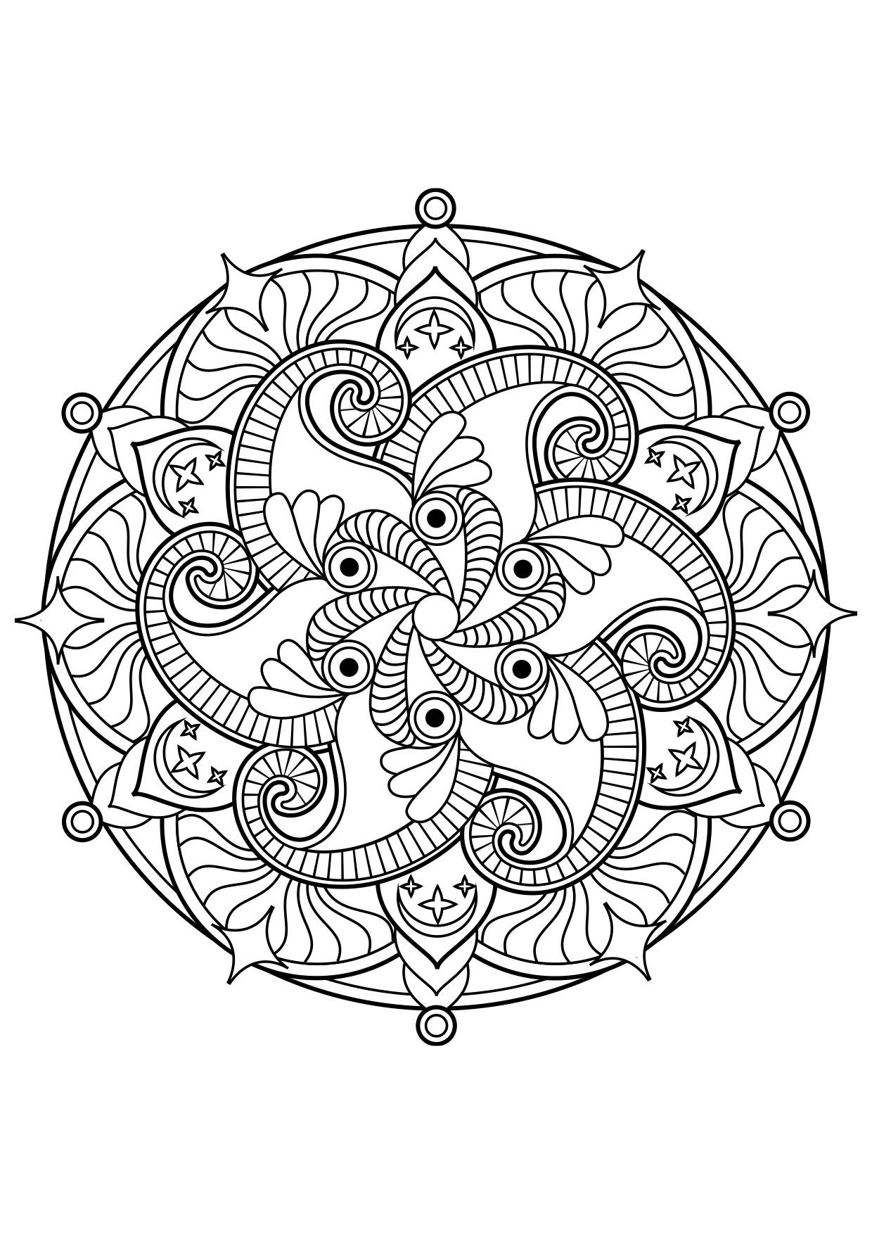 Målarbild mandala