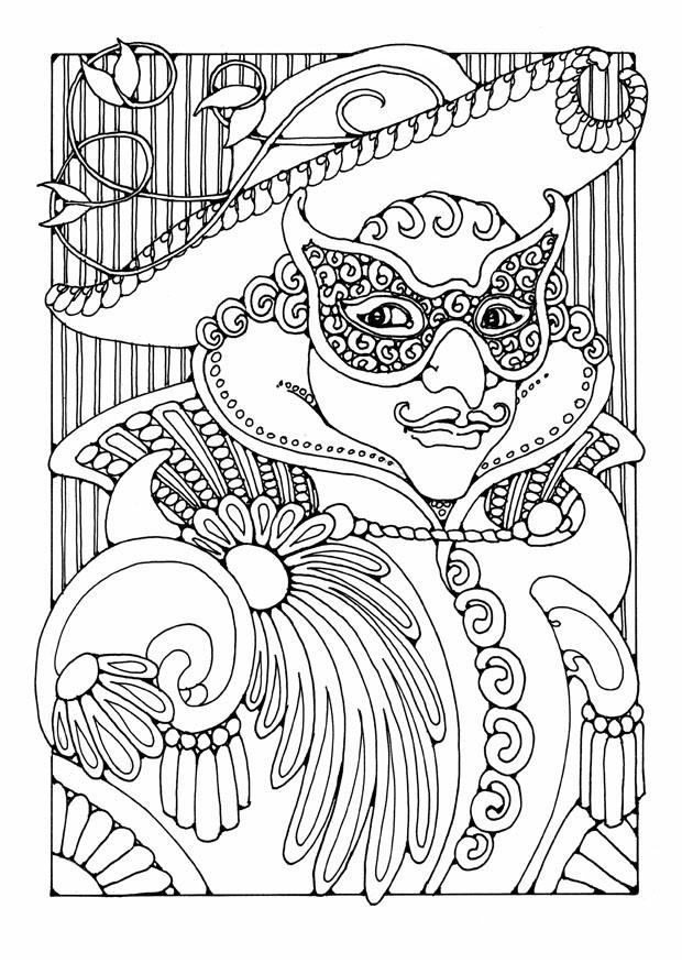 Målarbild mask