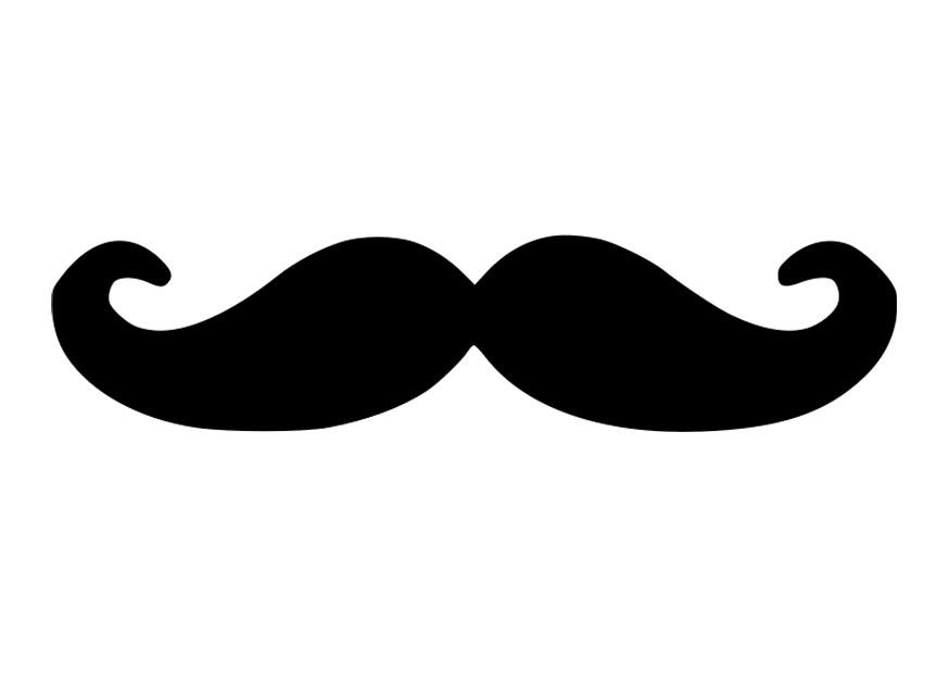 Målarbild mustasch