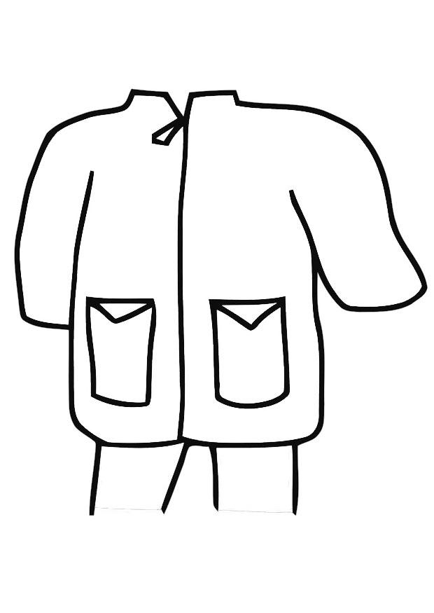 Målarbild regnkappa - parkas
