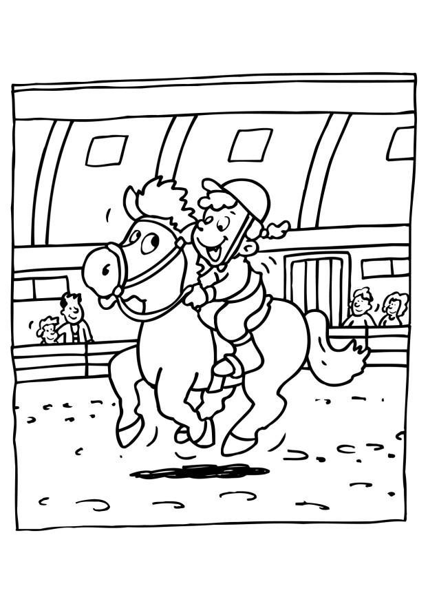Målarbild ridning