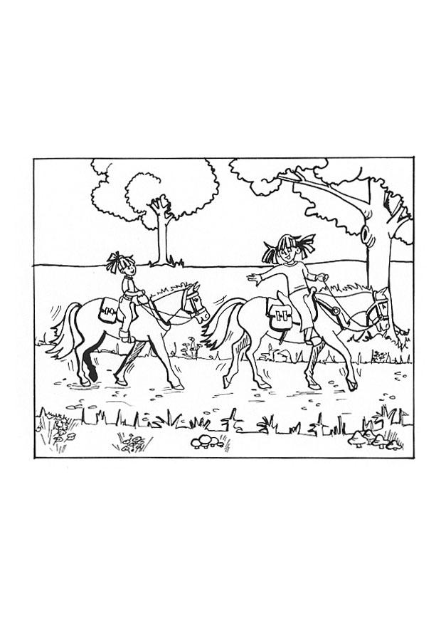 Målarbild ridning