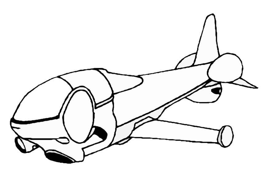 Målarbild rymdskepp