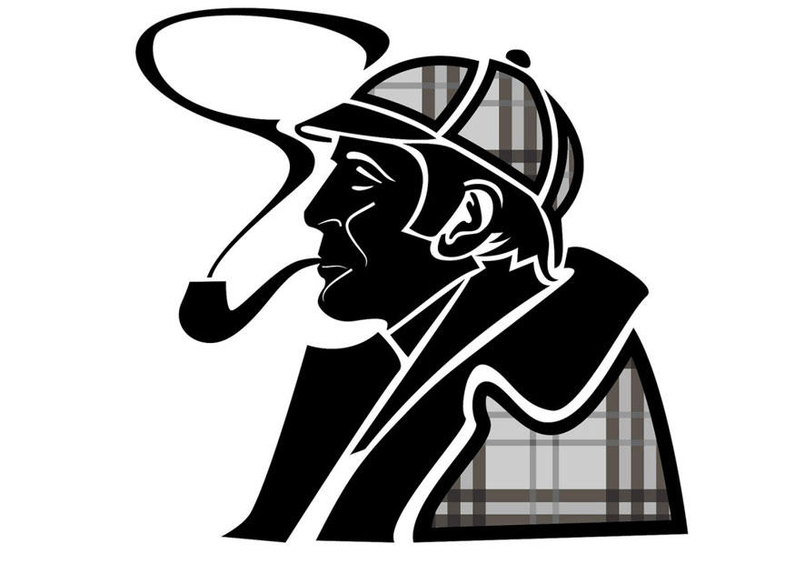 Målarbild sherlock holmes