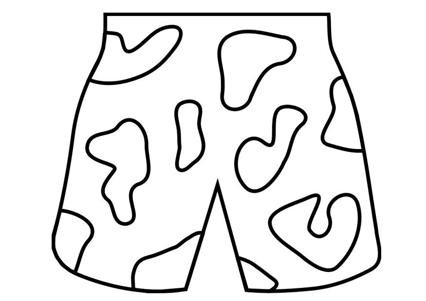 Målarbild simbyxor