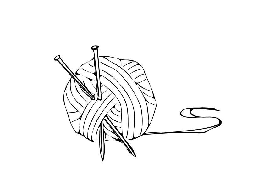Målarbild stickning