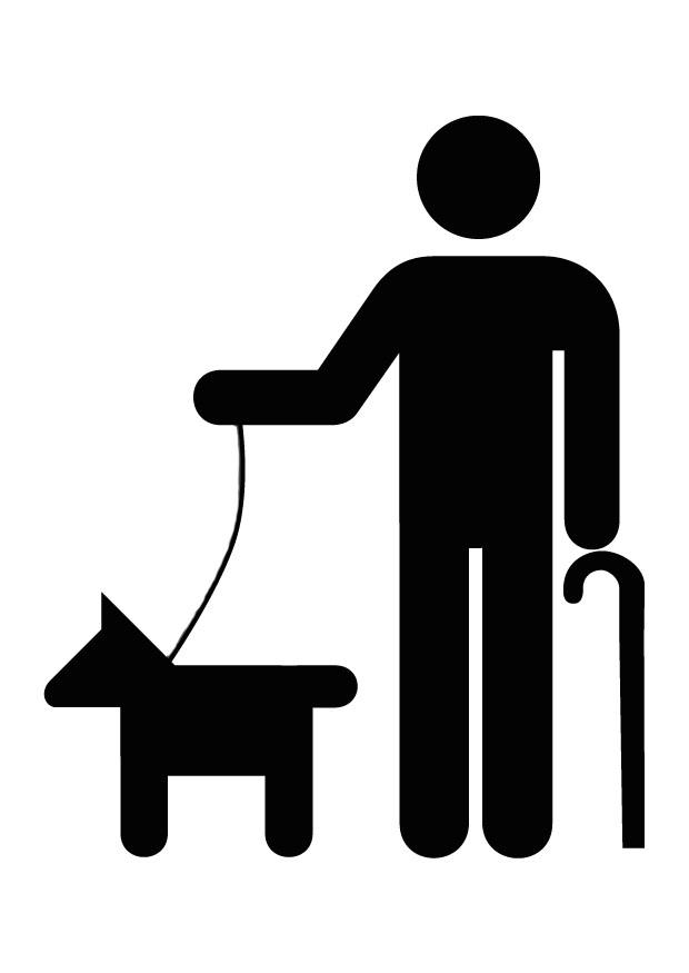 Målarbild synskada - symbol