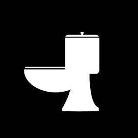 Målarbild toalett
