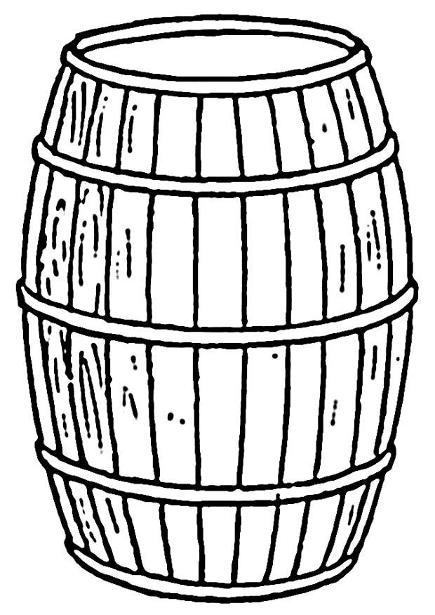 Målarbild tunna