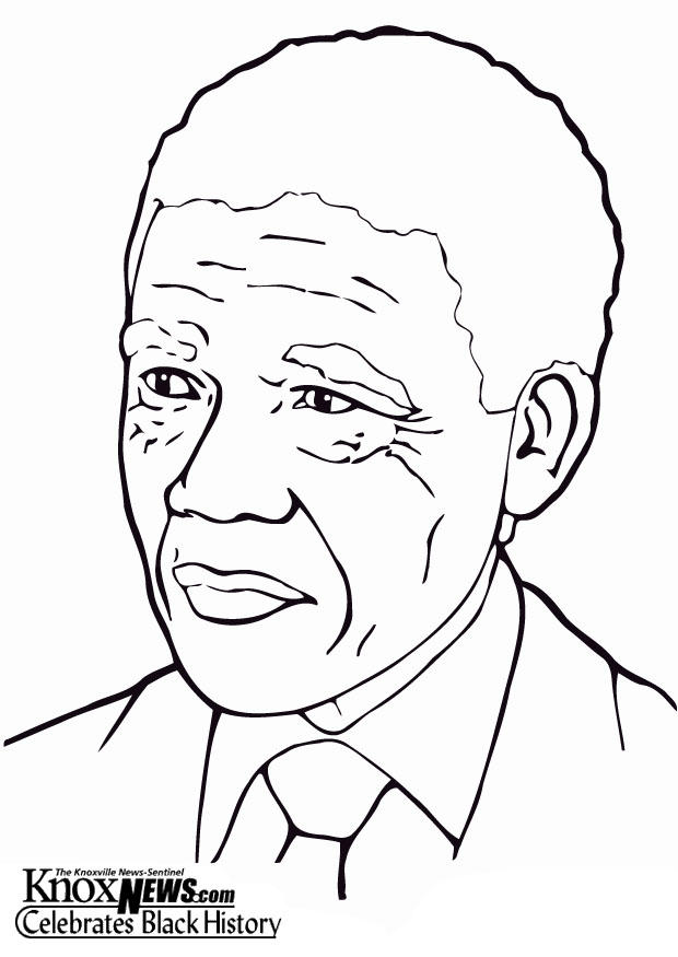 Målarbild nelson mandela