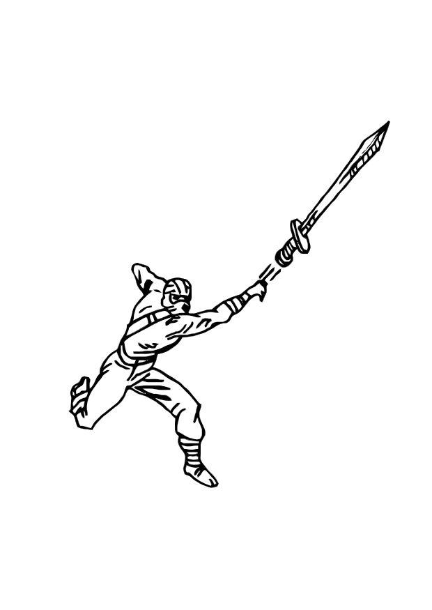 ninja Målarbild ninja