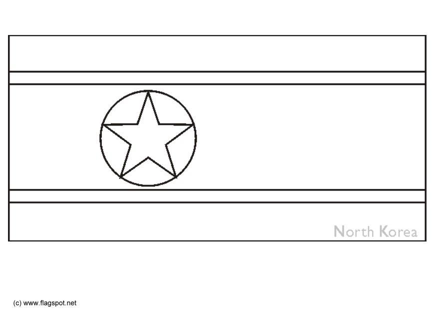 nordkorea Målarbild nordkorea
