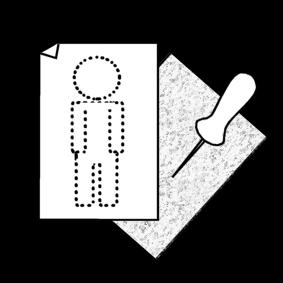 notisblock Målarbild notisblock