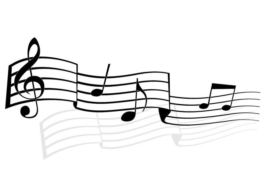 notlinjer Målarbild notlinjer