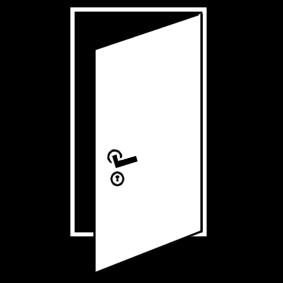 Målarbild A¶ppna dA¶rren