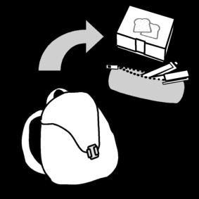 packa upp ryggsA¤ck Målarbild packa upp ryggsA¤ck