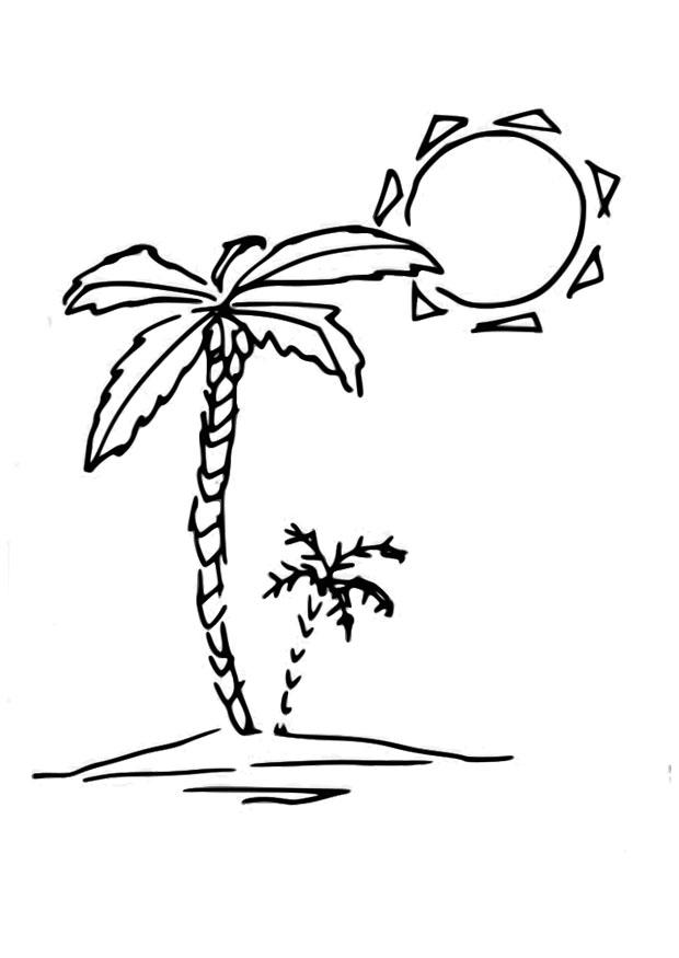 Målarbild palmtrA¤d