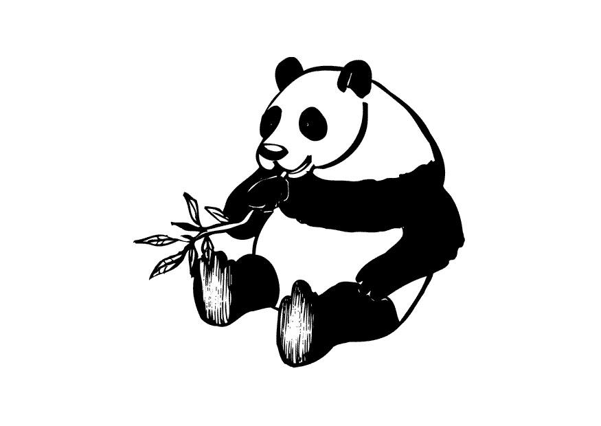 panda Målarbild panda