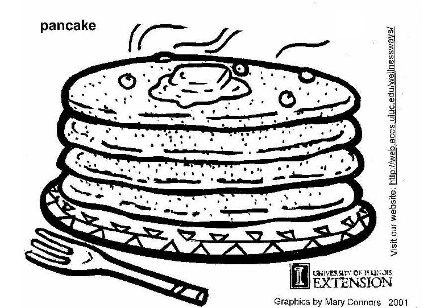 pannkakor Målarbild pannkakor