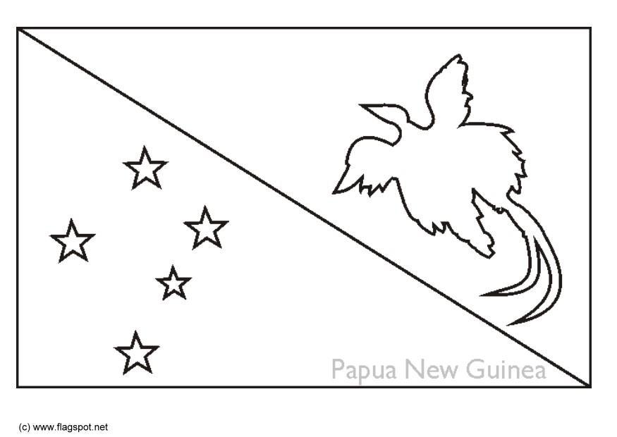 papua nya guinea Målarbild papua nya guinea